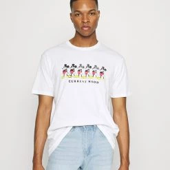 Vente flash 🔔 YOURTURN Vendre CURRENT MOOD TEE UNISEX - T-shirt imprimé - white t shirt Col rond all 🛒