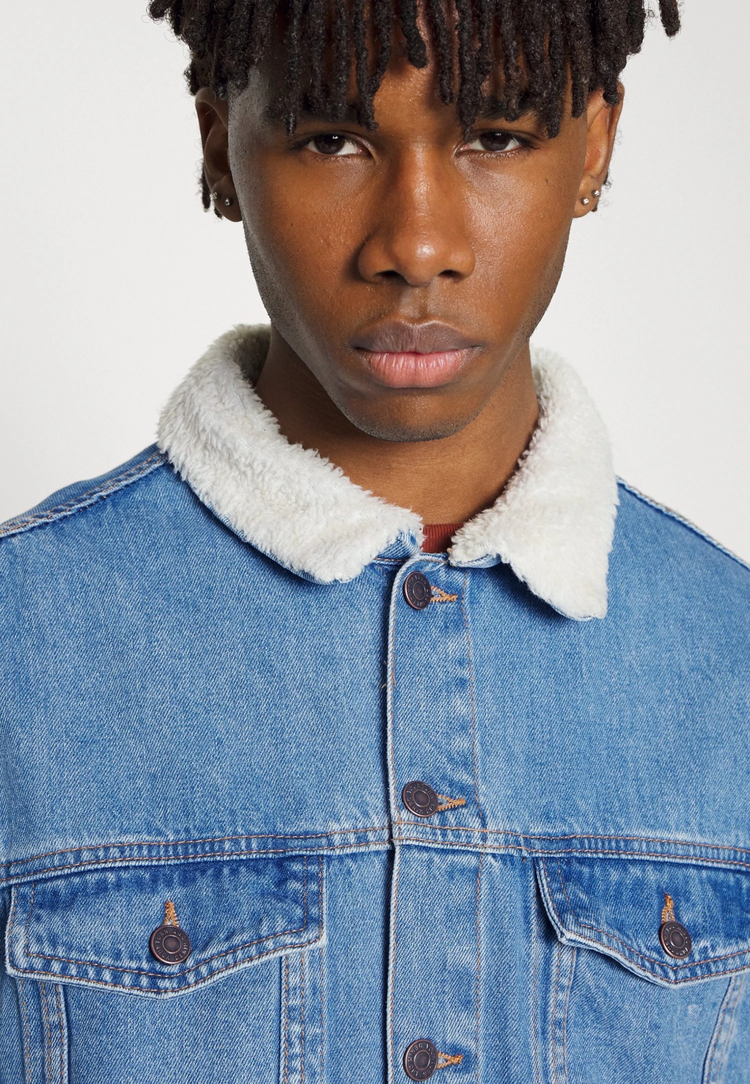 Acheter 😀 YOURTURN UNISEX - Veste en jean Bonne Qualité coat Col doublé all ❤️ 7 Acheter 😀 YOURTURN UNISEX - Veste en jean Bonne Qualité coat Col doublé all ❤️ – Image 5