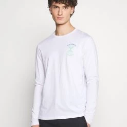 Bon marché ⌛ Prix Légers YOURTURN T-shirt à manches longues t shirt Col rond men 🔥