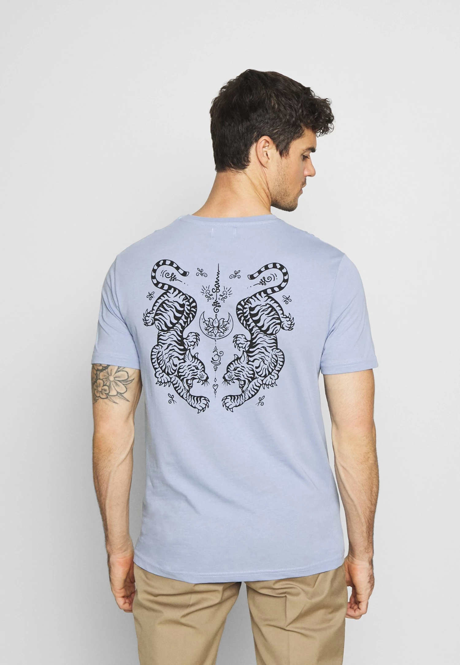 Meilleure vente 🧨 Produit de première qualité YOURTURN T-shirt imprimé - blue t shirt Col rond all 🌟 5 Meilleure vente 🧨 Produit de première qualité YOURTURN T-shirt imprimé - blue t shirt Col rond all 🌟 – Image 3