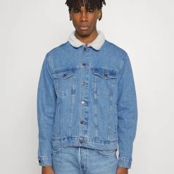 Acheter 😀 YOURTURN UNISEX - Veste en jean Bonne Qualité coat Col doublé all ❤️