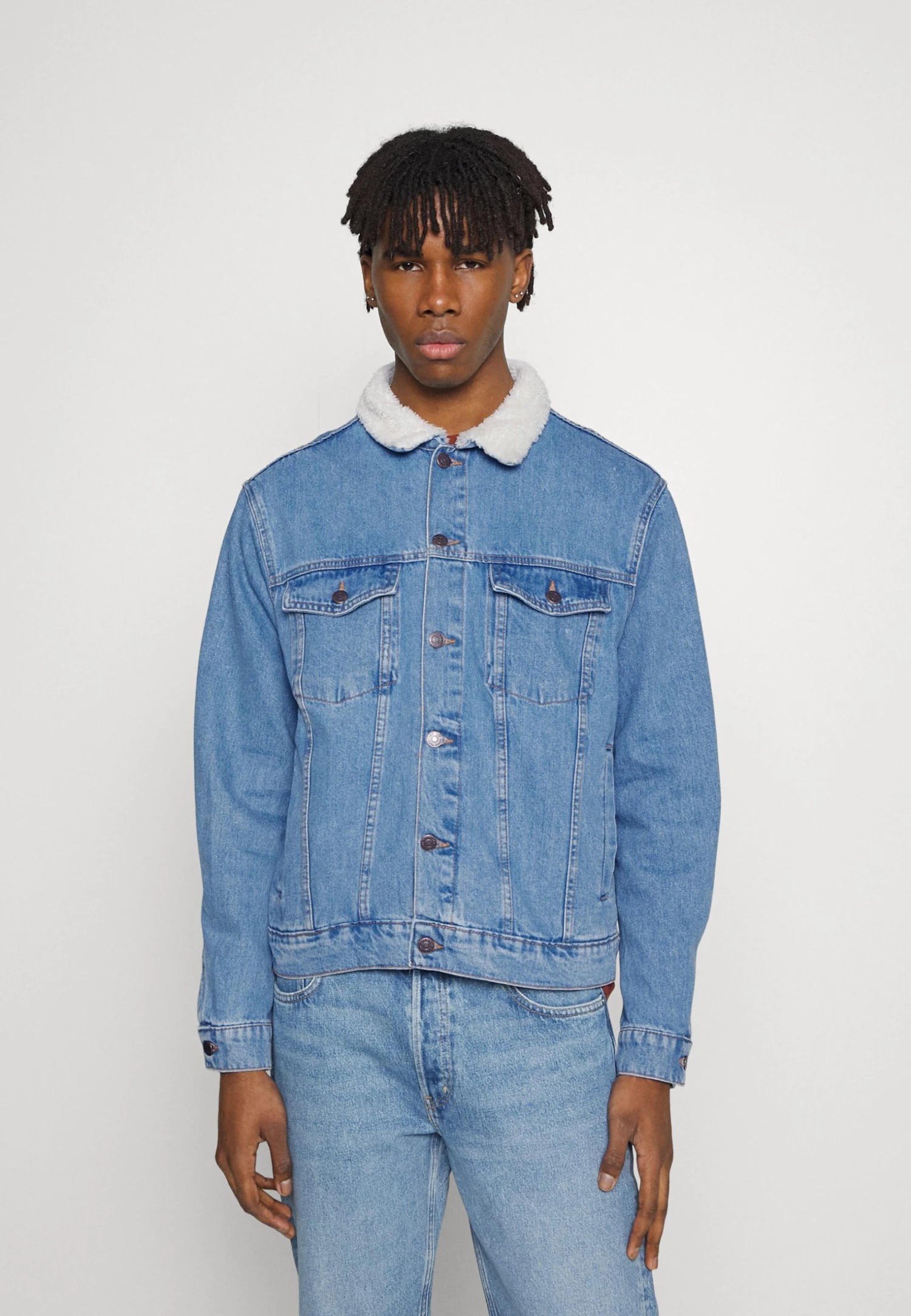 Acheter 😀 YOURTURN UNISEX - Veste en jean Bonne Qualité coat Col doublé all ❤️ 3 Acheter 😀 YOURTURN UNISEX - Veste en jean Bonne Qualité coat Col doublé all ❤️